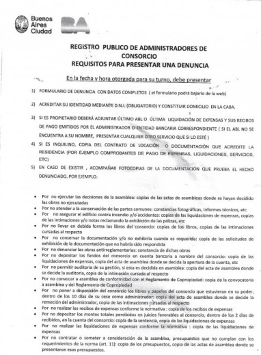 Modelo Tipo Gcba Asociacion Defensa Al Consumidor Para Consorcios